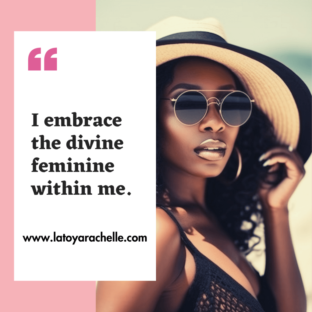 divine feminine affirmations for black women