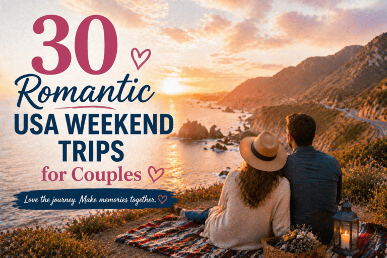 30 Romantic USA Weekend Trips for Couples (Lodging & Activities Included!)